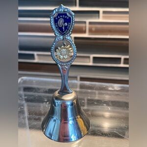 Kansas Vintage souvenir collectible bell with Sunflower hanging charm